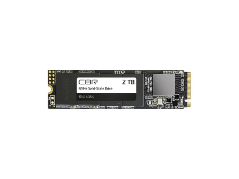 CBR SSD-002TB-M.2-BS24b, Внутренний SSD-накопитель, серия "Base", 2048 GB, 2TB, M.2 2280, PCIe 3.0 x4, NVMe 1.3, 3D TLC NAND, R/W speed up to 3500/3100 MB/s, TBW (TB) 1000, OEM