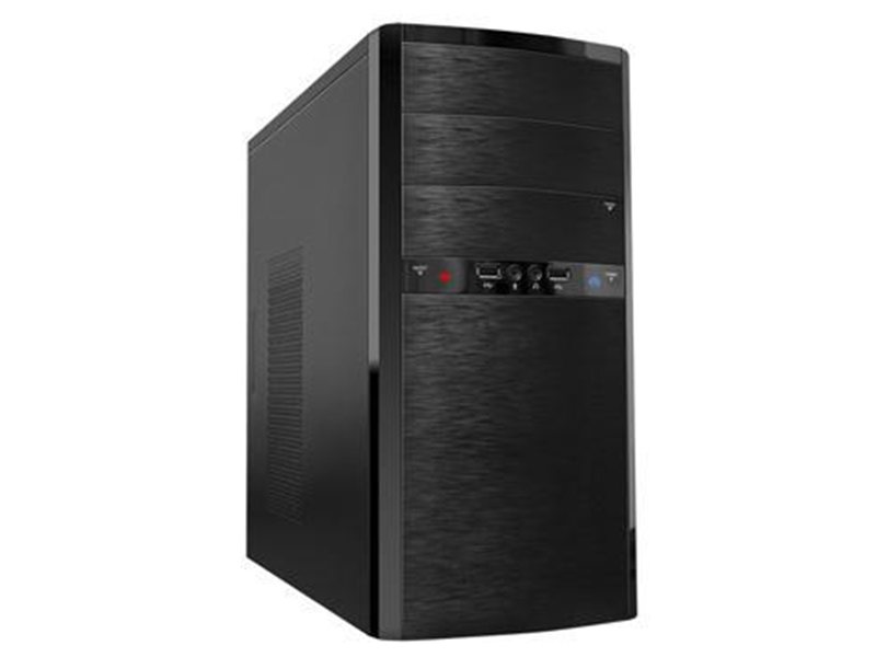 Корпус MiniTower Powerman ES722 Black PM-400ATX 2*USB 2.0,HD,Audio mATX
