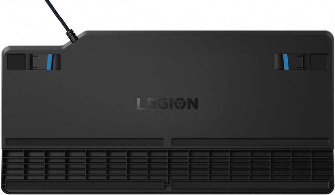 Клавиатура Lenovo K500 RGB механическая черный USB Multimedia for gamer LED (подставка для запястий) (GY40T26479) кабель 1.8м