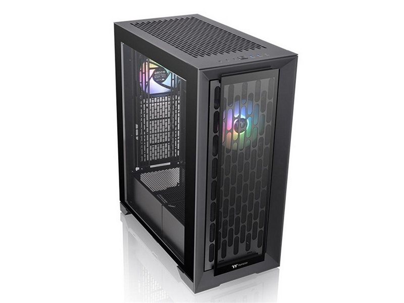 Корпус Thermaltake CA-1X8-00F1WN-01 CTE T500 TG ARGB/Black/Win/SPCC/Tempered Glass*2/CT140 ARGB Fan*3/Brown Box