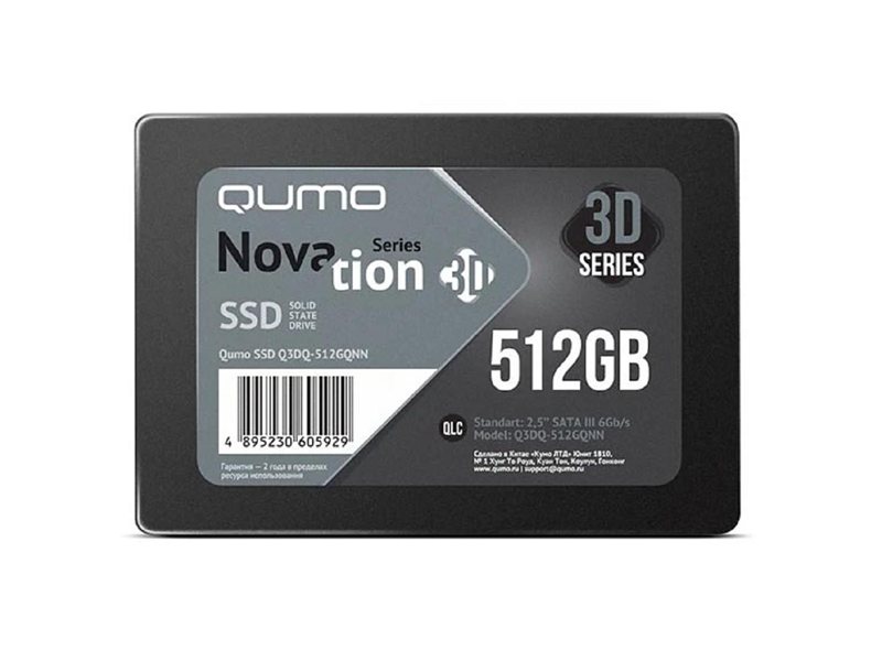 QUMO SSD 512GB QM Novation Q3DQ-512GQNN {SATA3.0}