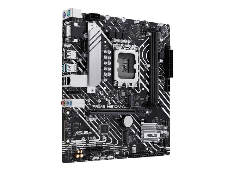 Материнская плата ASUS PRIME H610M-A-CSM, LGA1700, H610, 2*DDR5, 4*SATA, 2*M.2, 2*USB 3.2, 4*USB 2.0, 1*PCIx16, 1*PCIx1, HDMI+DP+D-Sub, mATX; 90MB1G20-M0EAYC