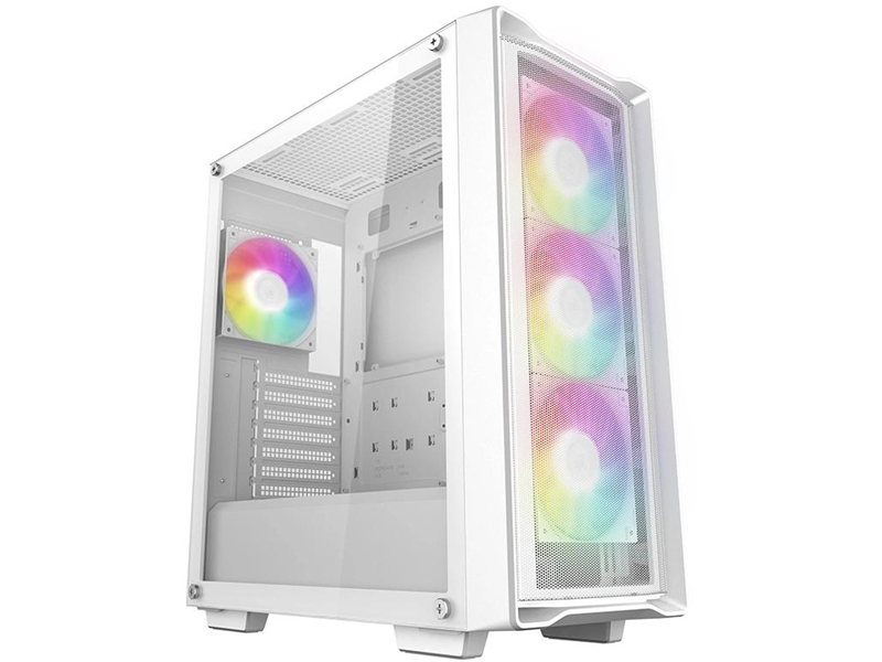 Корпус Deepcool CC560 Mesh V2 белый без БП ATX 4x120mm 5x140mm 2xUSB3.0 audio bott PSU