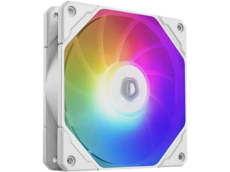 Case fan ID-Cooling TF-12025-PRO-ARGB WHITE 120мм ( PWM, резиновые углы, белый, ARGB, 500-1800об/мин)  BOX