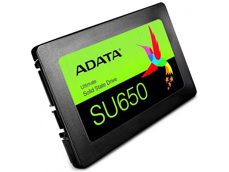 Твердотельный накопитель SSD ADATA  SU650 ASU650SS-120GT-R 120GB 2.5" Client SATA 6Gb/s, 520/320, IOPS 20/75K, MTBF 2M, 3D NAND, DRAM less, 70TBW, 0,53DWPD, RTL {100} (461155)