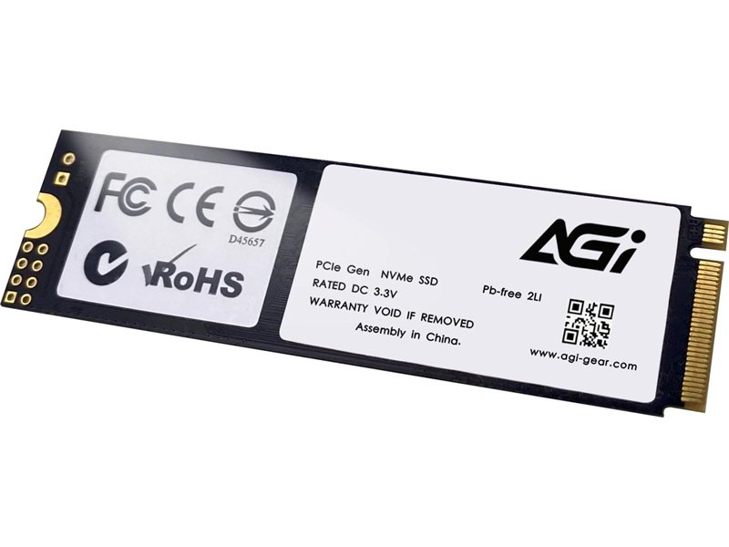 Накопитель SSD AGi PCIe 4.0 x4 2TB AGI2T0G43AI818-CB AI818 M.2 2280