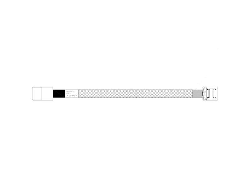 Кабель Amphenol RHS36-5500,  HDmSAS SFF8643 -to- HDmSAS SFF8643 угловой, 100cm