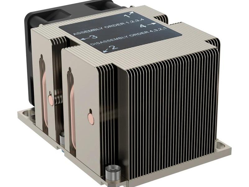 Вентилятор корпусной Вентилятор для процессора ALSEYE AS-R83 TDP 250W 2U active Intel LGA 3647 108L x 78W x 64.5H (mm) AL6063+CU1100+4PIPE,With backplate