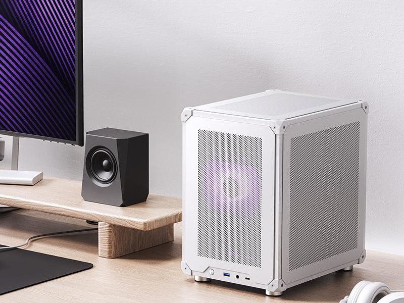 Корпус без блока питания/ Case JONSBO C6-ITX, Micro-Tower, no fan, 1xUSB-A 3.0 + 1xUSB-C 3.1, mDTX, mITX White