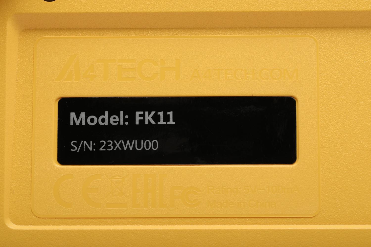 Клавиатура + мышь A4Tech Fstyler F1110 клав:черный/желтый мышь:черный/желтый USB Multimedia (F1110 BUMBLEBEE)