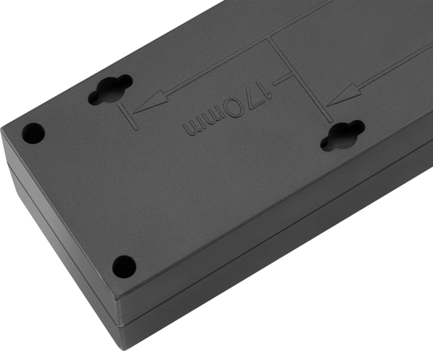 Сетевой фильтр Buro 600SE-16-1.8-B 1.8м (6 розеток) черный (коробка)