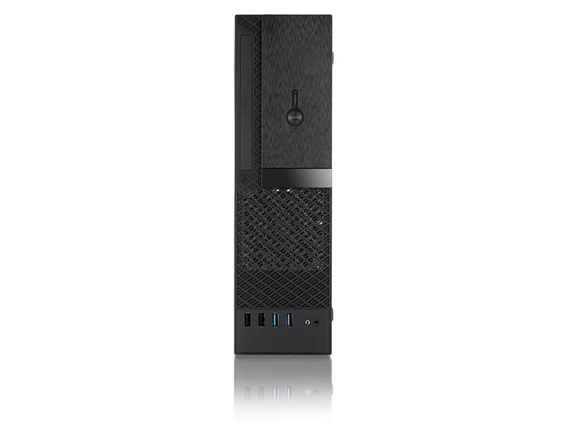 Корпус для ПК FoxLine FL-1001-TFX300S-U32C mATX case, black w/PSU TFX 300W, w/2xUSB2.0+2xUSB3.0+1xType-C (USB2.0),w/1xcombo audio, w/pwr cord, w/ 8cm FAN