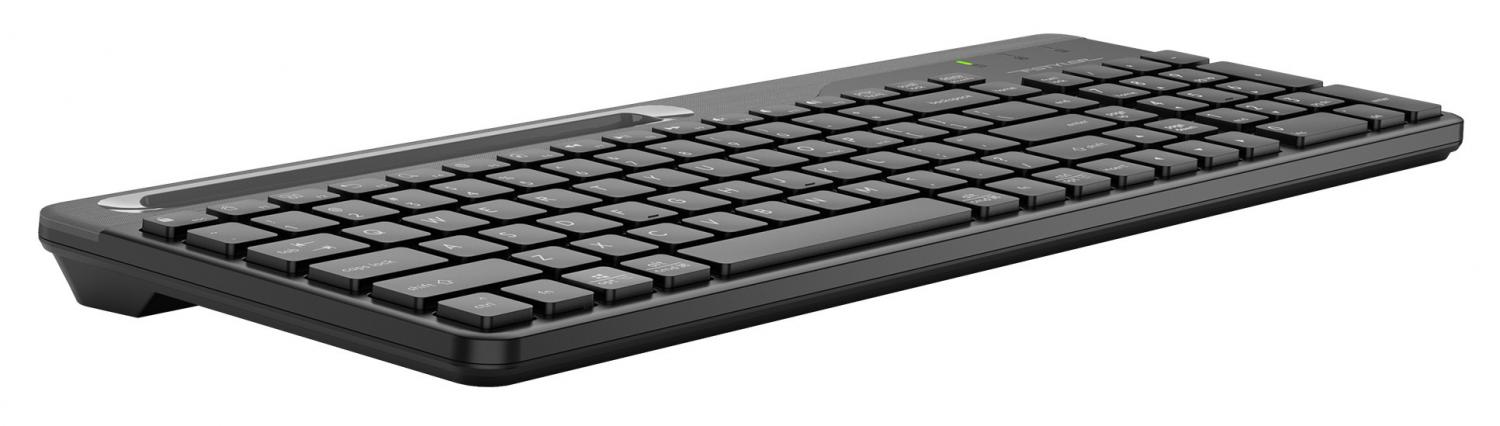 Клавиатура A4Tech FK25 черный/серый USB slim (FK25 BLACK) кабель 1.5м