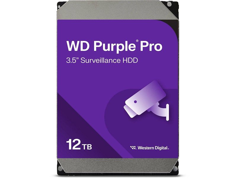 Жесткий диск/ HDD WD SATA3 12Tb Purple 7200RPM 512Mb 1 year warranty (replacement WD121PURP, WD121PURZ)