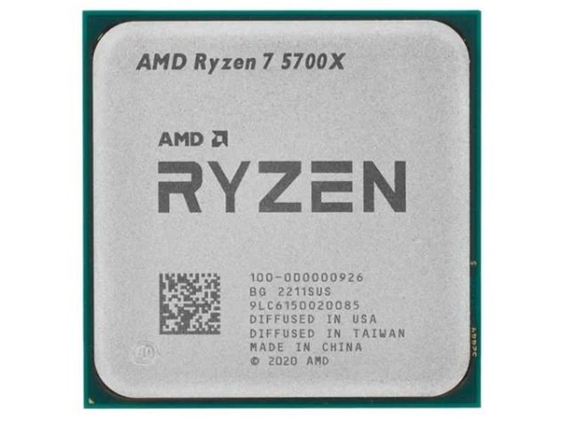 Процессор/ CPU AM4 AMD Ryzen 7 5700X (Vermeer, 8C/16T, 3.4/4.6GHz, 32MB, 65W) OEM