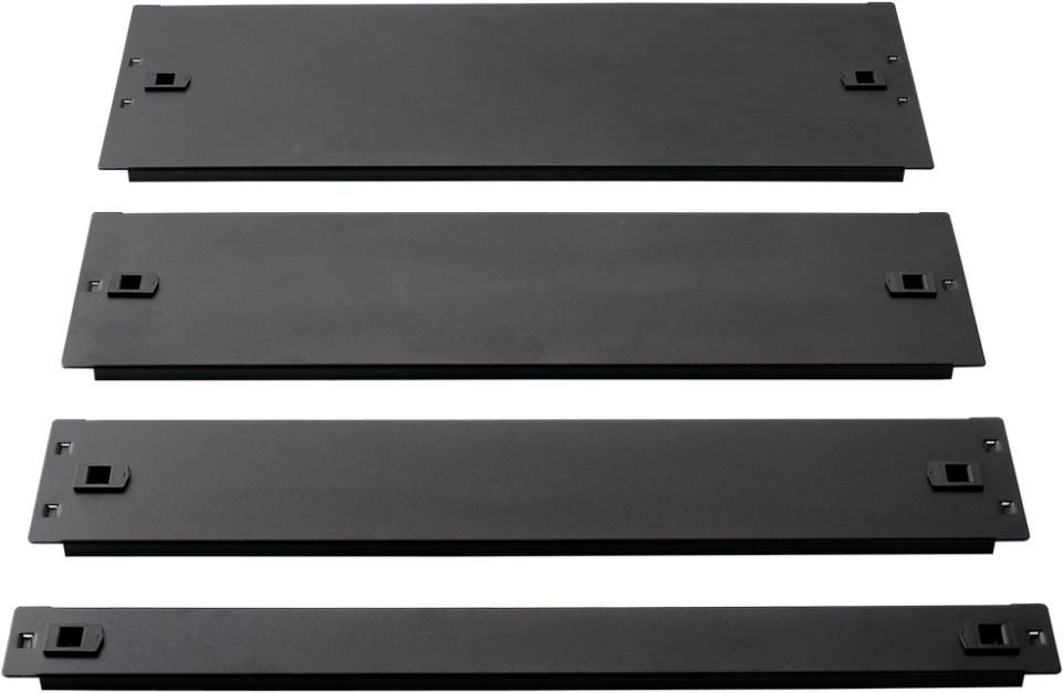 Фальш-панель Lanmaster LAN-DC-TLMFP-1U выс.45мм 1U черный