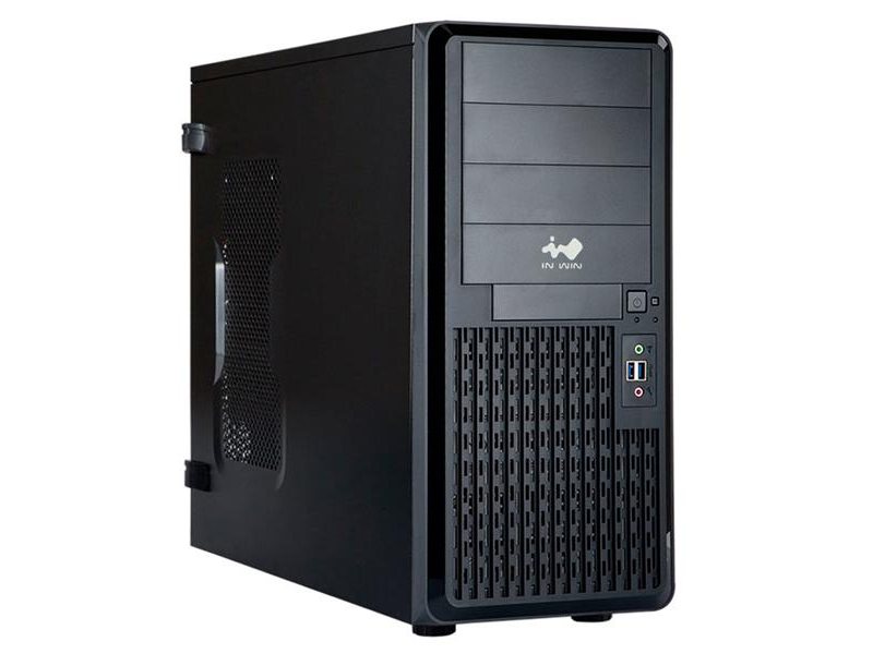 Корпус серверный Midi Tower InWin PE689 Black 650W B65E 80plus Bronze USB3.0*2+A(HD)+front fan 120mm*1+rear fan 120mm*1+ 2*2SATA+1*1SATA / holes for SL20” RACKMOUNT
