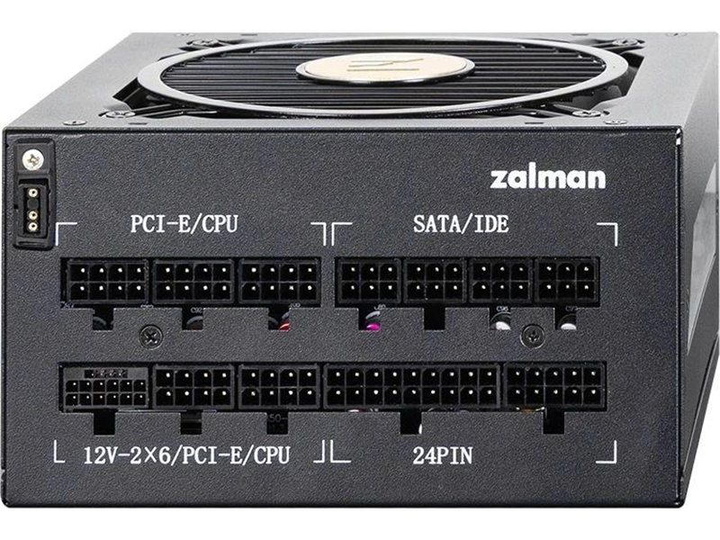 Блок питания Zalman ATX 750W ZM750-TMX2 VIEW Gen.5 80+ gold 24pin APFC 120mm fan color LED 8xSATA Cab Manag RTL
