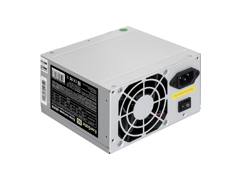 Exegate EX219184RUS / 251766 Блок питания 450W ATX-AB450 OEM, 8cm fan, 24+4pin, 2*SATA, 2*IDE