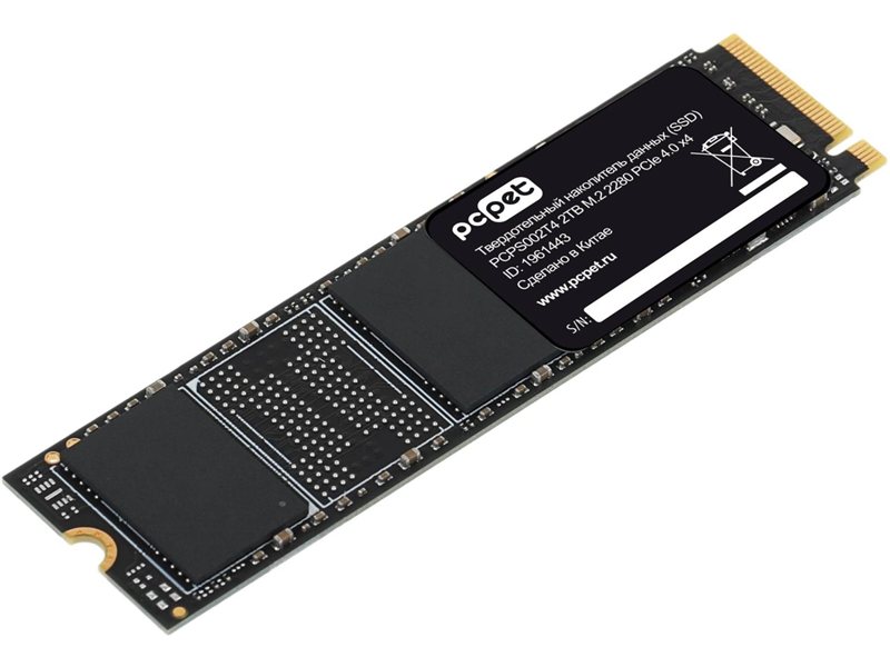 Накопитель SSD PC Pet PCIe 4.0 x4 2TB PCPS002T4 M.2 2280 OEM
