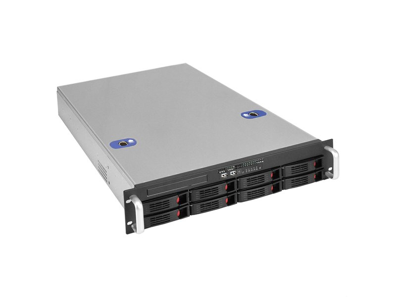 Exegate EX295864RUS Серверный корпус ExeGate Pro 2U660-HS08 <RM 19", высота 2U, глубина 660, БП 2U-800ADS, 8xHotSwap, USB>