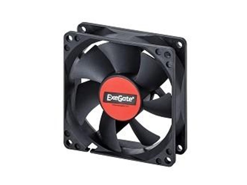 Exegate EX166174RUS Вентилятор ExeGate Mirage-S 80x80x25 подшипник скольжения, 2000 RPM, 23dB, 3pin