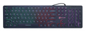 Клавиатура Оклик 420MRL черный USB slim Multimedia LED (1091226) кабель 1.5м