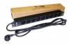 Блок распределения питания Lanmaster TWT-PDU19-16A9P-3.0 гор.размещ. 9xSchuko базовые 16A Schuko 3м