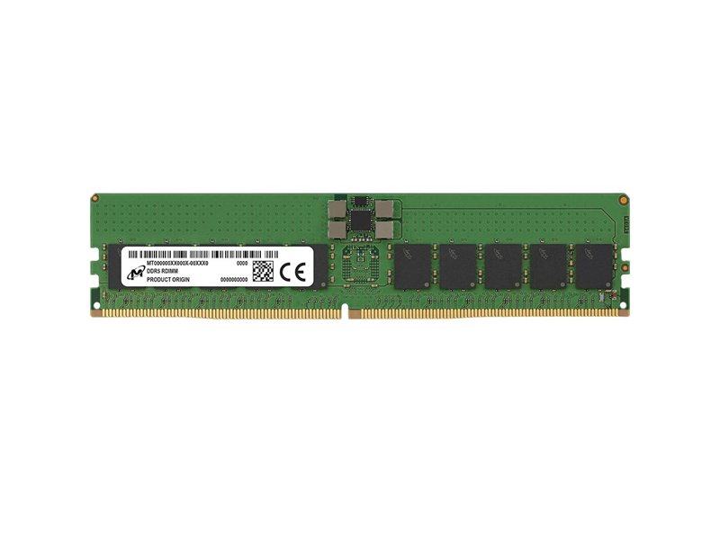 Память оперативная/ Micron 32GB DDR5 4800MT/s CL40 ECC Registered DIMM 288pin