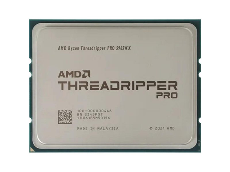 Процессор/ CPU sWRX8 AMD Ryzen Threadripper Pro 5965WX (24C/48T, 3.8/4.5GHz, 128MB, 280W) OEM