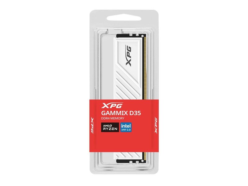 Модуль памяти ADATA XPG Gammix D35 RGB Gaming Memory 8GB DDR4 3600 U-DIMM CL 18-22-22, white