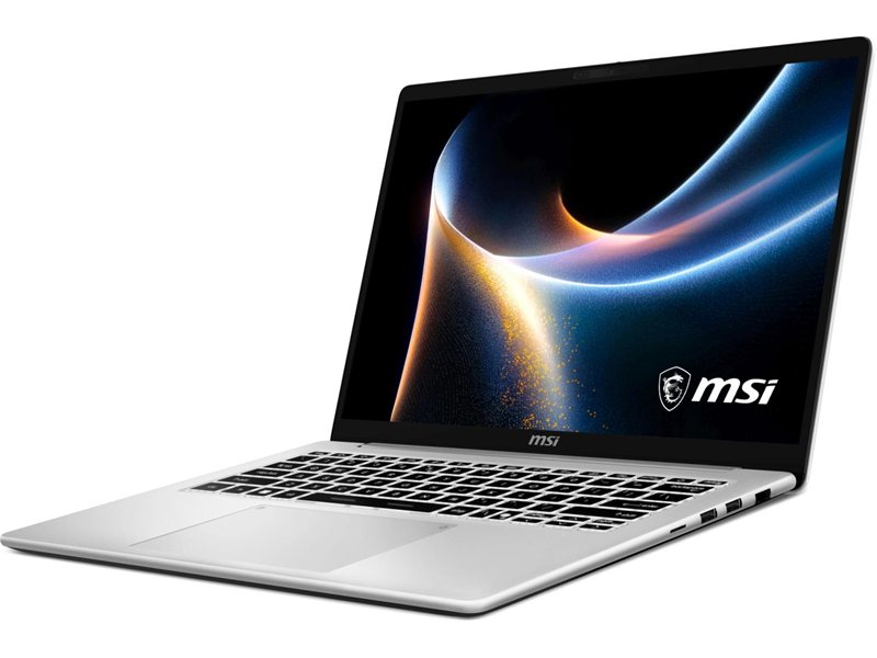 Ноутбук MSI Modern 14S AI+ G3MG-010XRU Core Ultra 7 355 16Gb SSD512Gb Intel Graphics 14" OLED FHD+ (1920x1200) без ОС silver WiFi BT Cam (9S7-14U212-010)