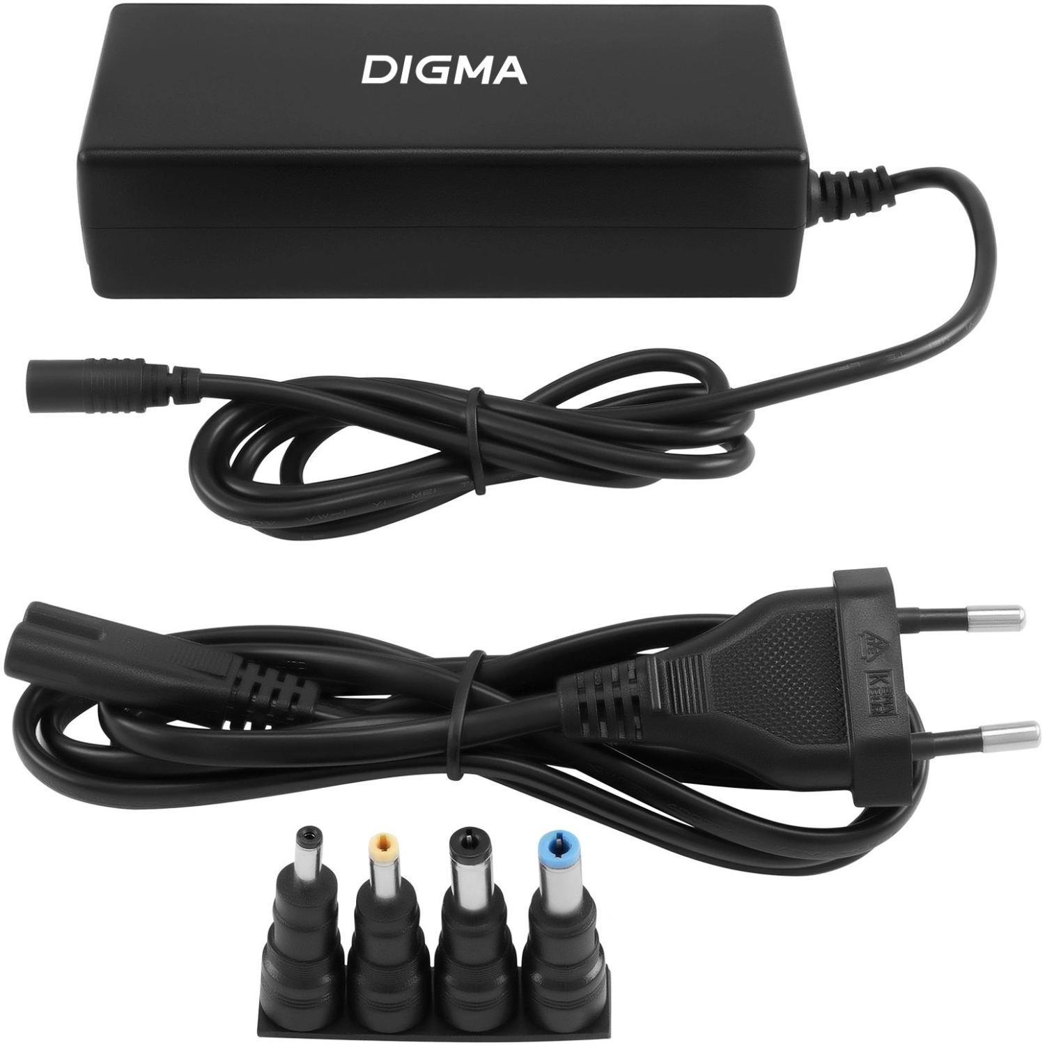 Блок питания Digma DM-A90 автоматический 90W 18.5V-20V 4-коннект. 4.62A от бытовой электросети