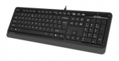 Клавиатура A4Tech FK10 черный/серый USB (FK10 GREY) кабель 1.5м