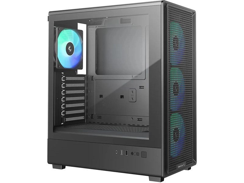 Корпус Deepcool CC550 4F черный без БП ATX 4x120mm 5x140mm 1xUSB2.0 1xUSB3.0 audio bott PSU