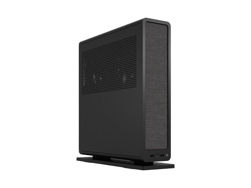 Корпус без блока питания/ Case Fractal Design Ridge, 2x140mm, 2xUSB-A 3.2 + 1xUSB 3.2 Type-C, SFX PSU Support, mITX Black