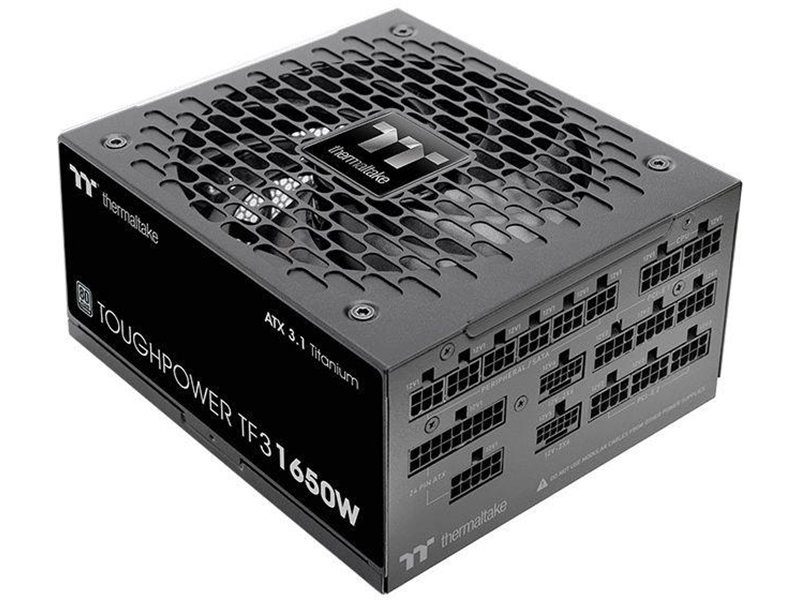 Блок питания Thermaltake ATX 1650W Toughpower TF3 Gen.5 80+ titanium (20+4pin) APFC 140mm fan color LED 16xSATA Cab Manag RTL