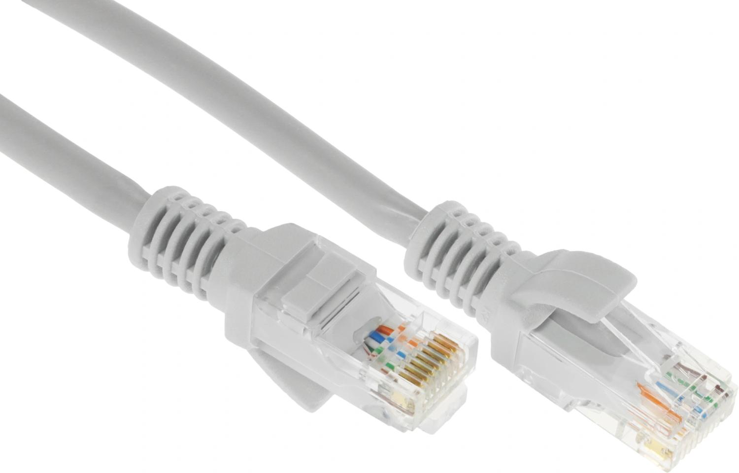 Патч-корд Premier PP31-0.5M-LSZH 1Гбит/с UTP 4 пары cat.5E CCA molded 0.5м серый RJ-45 (m)-RJ-45 (m)