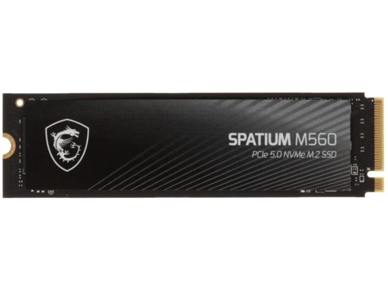 Твердотельный накопитель MSI SSD SPATIUM M560 1TB M.2 2280 PCle 5.0 NVMe R10200/W8400MB/s 3D NAND TLC MTBF 1.5M 1300000/1400000 IOPS 600TBW
