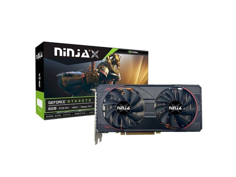 Видеокарта Ninja (Sinotex) RTX3070 8GB GDDR6 256bit 3xDP HDMI 2FAN RTL