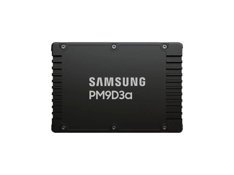 Твердотельный накопитель Samsung Enterprise SSD, 2.5(SFF/U.2) 15mm, PM9D3a, 960GB, PCIe5.0 1x4 NVMe 2.0, R12000/W1600Mb/s IOPS(R4K) 1000K/70K, MTBF 2.5M, 1DWPD/5Y TBW 1752TB, OEM, (replace MZQL2960HCJR-00A07)