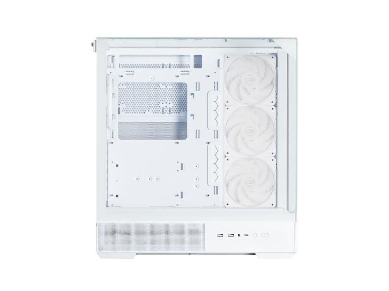 корпус ZALMAN P40 Prism Plus, ATX, WHITE, WINDOW, 3xCombo (3.5'' or 2.5"), 1xUSB TYPE-C, 2xUSB3.0, SIDE 3x120mm ARGB, REAR 1x120mm ARGB