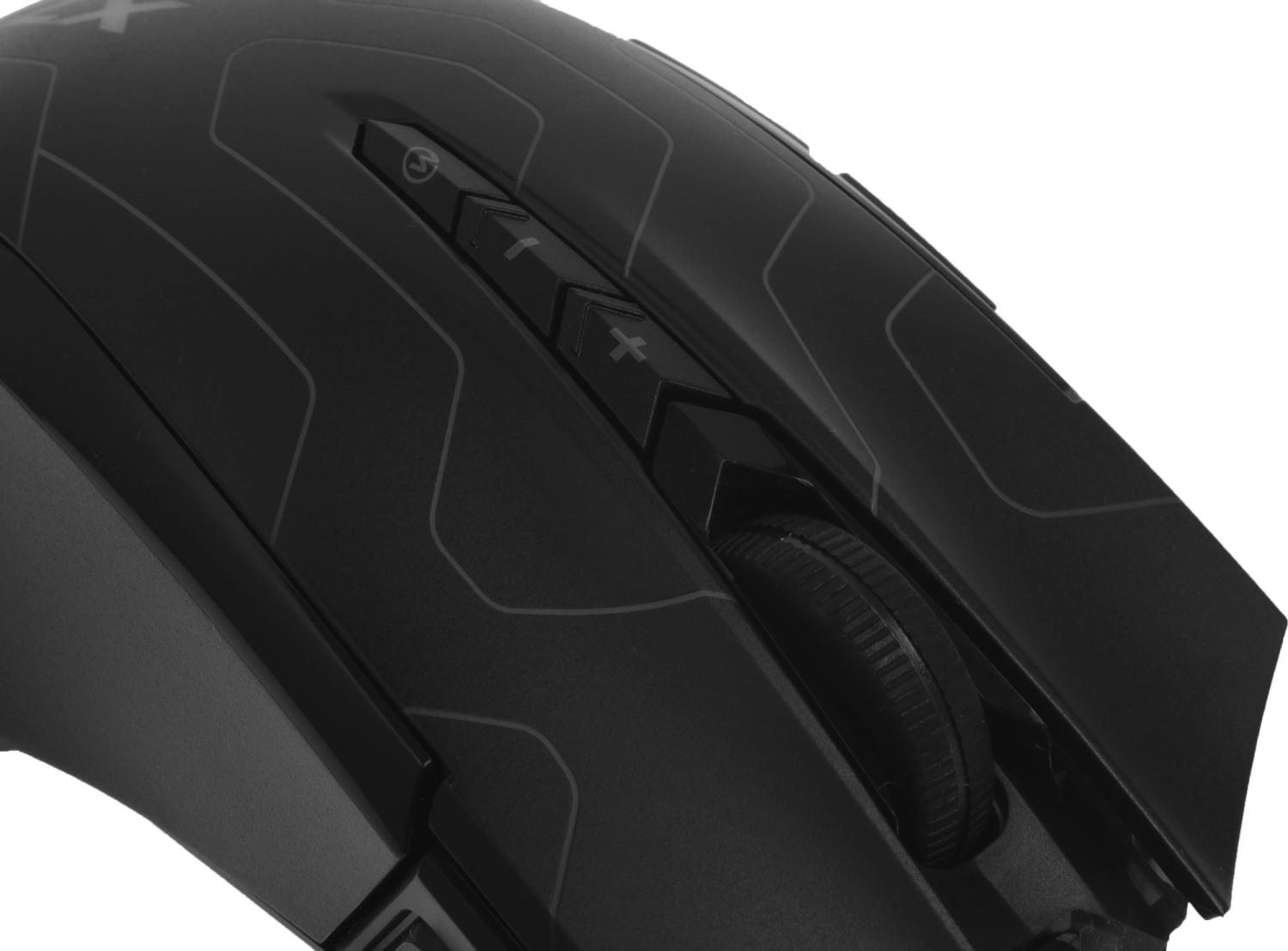 Мышь A4Tech X89 Maze черный оптическая 2400dpi USB 8but (X89 (MAZE))