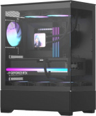 корпус Formula V Line Crystal Z1 Plus Black AR V2, ATX, Left & Front side Tempered Glass, USB3.0*1+USB2.0*1,+Type C*1, TOP 2x120mm ARGB, REAR 1x120mm ARGB