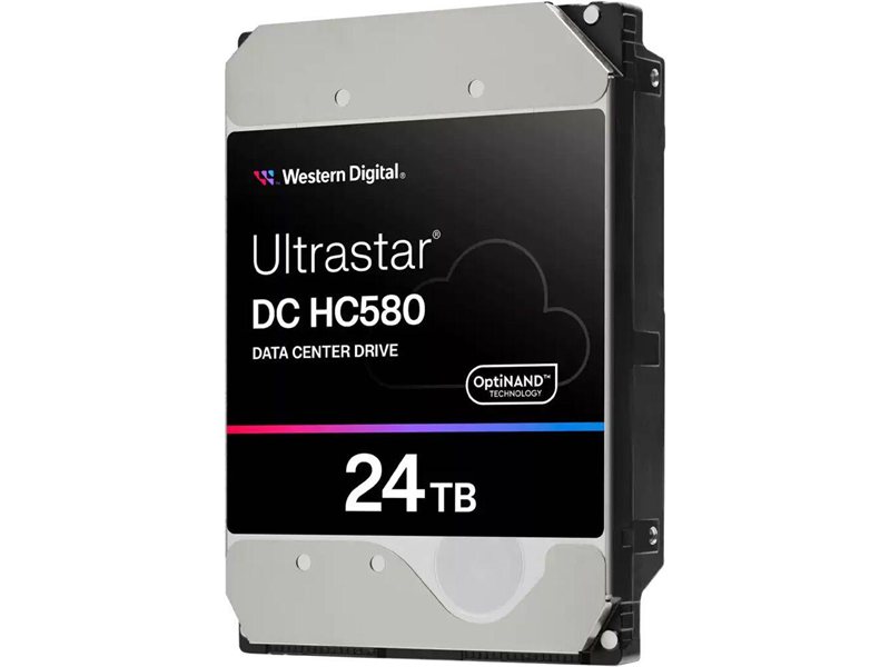 Жесткий диск серверный Серверный HDD Western Digital 3.5" 24TB WD Ultrastar DC HC580 WUH722422ALE6L4 SATA 6Gb/s, 7200rpm, 512MB, 512e/4Kn