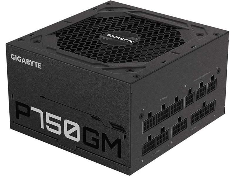 Блок питания Gigabyte ATX 750W GP-P750GM 80+ gold (20+4pin) APFC 120mm fan 8xSATA Cab Manag RTL