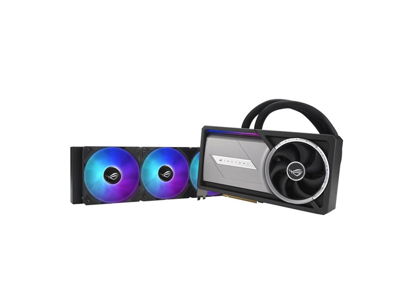 Видеокарта ASUS RTX5090 ROG ASTRAL LC OC GAMING 32GB GDDR7 512bit 3xDP 2xHDMI 4FAN RTL (ROG-ASTRAL-LC-RTX5090-O32G-GAMING)