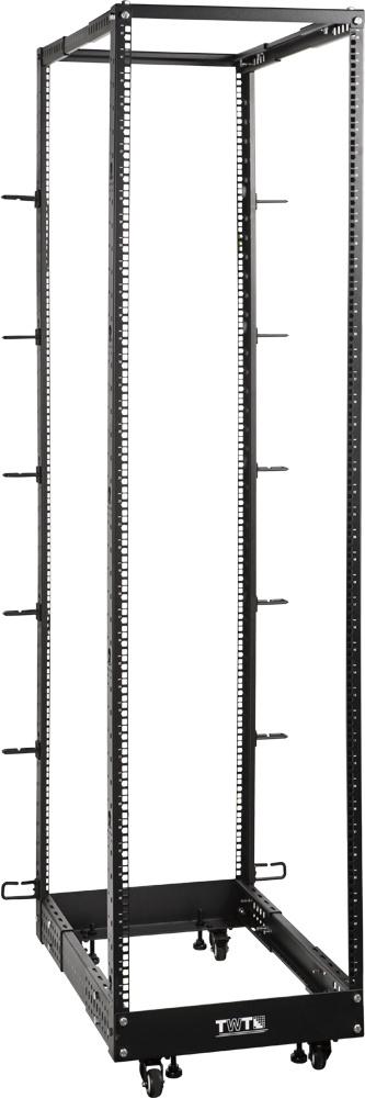 Стойка двухрамная Lanmaster TWT-RACK2-42U-LT-ADJ 42U 600ммX1020мм 360кг черный