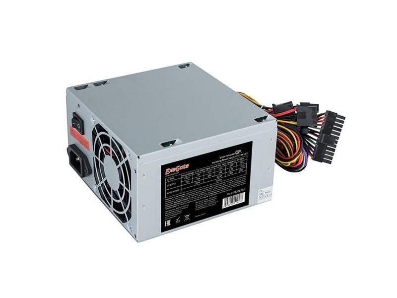 Exegate EX292144RUS Блок питания 600W ExeGate CP600 (ATX, 8cm fan, 24pin, 4pin, 3xSATA, 2xIDE, FDD)