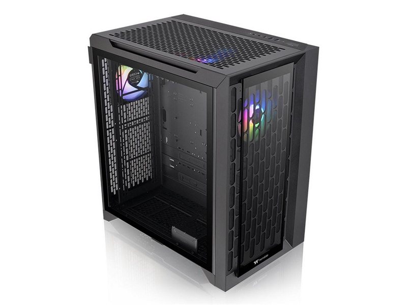 Корпус Thermaltake CA-1X7-00F1WN-01 CTE C700 TG ARGB/Black/Win/SPCC/Tempered Glass*2/CT140 ARGB Fan*3/Brown Box